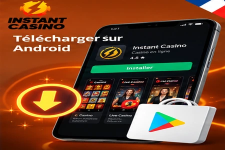 Procédure de téléchargement du fichier Instant Casino APK pour smartphone Android
